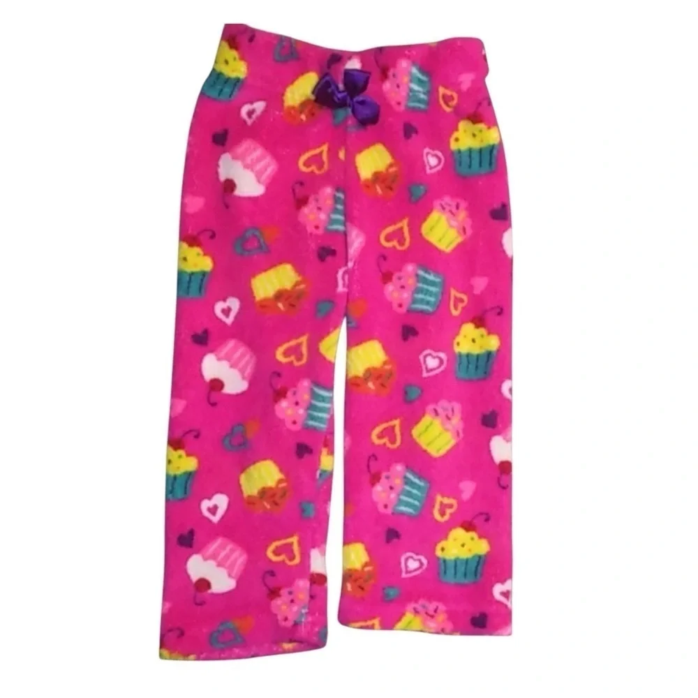 Healthtex 2 Piece Fleece Pajama Set - Purple Cupcake